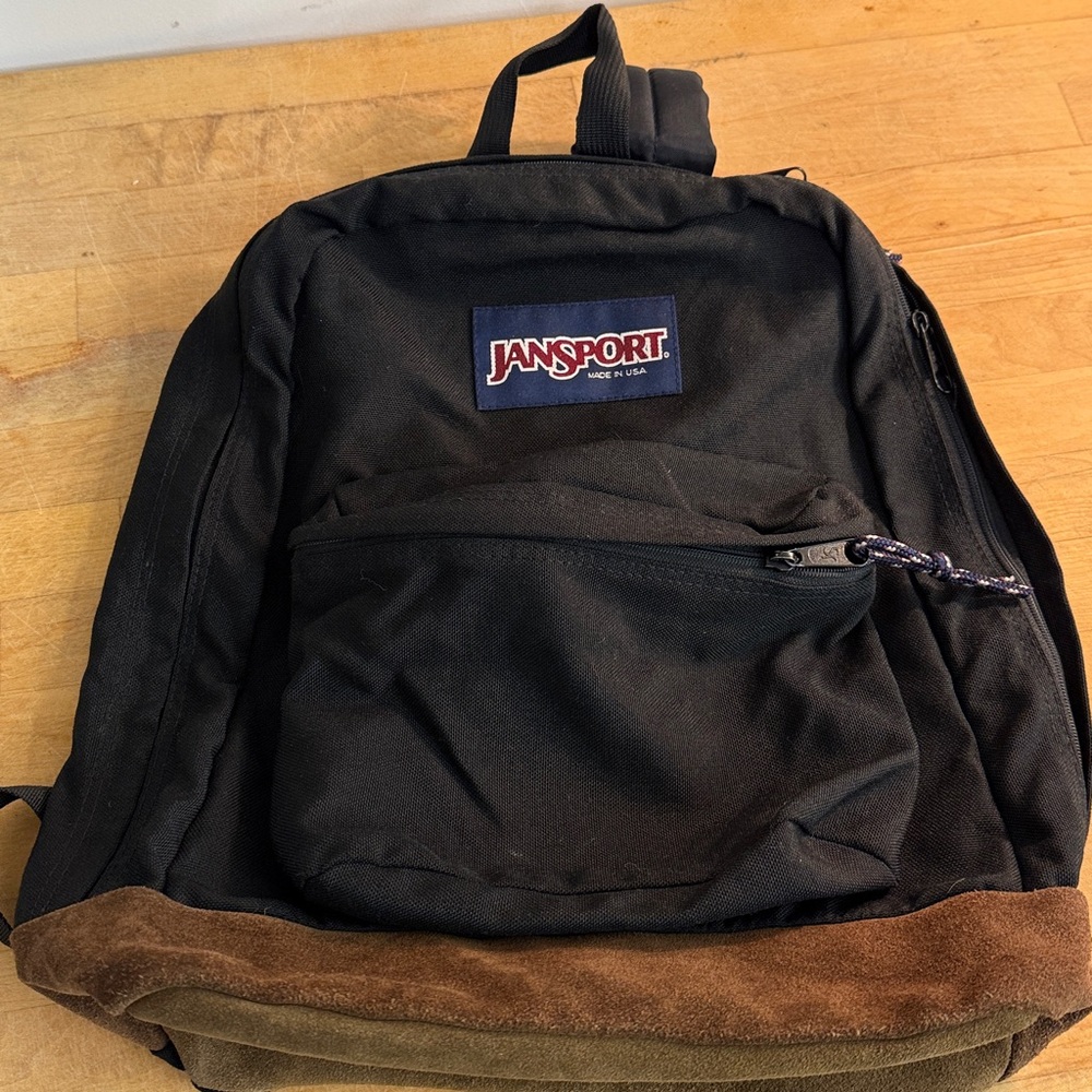 Vintage Jansport Leather Bottom Backpack